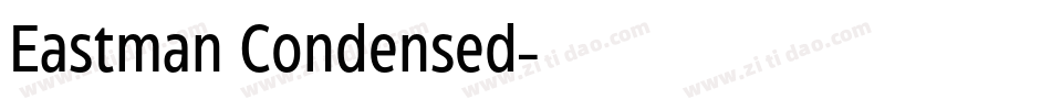 Eastman Condensed字体转换